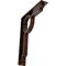 Ekena Millwork Maria Wrought Iron Bracket, (Triple center brace), Antiqued Copper 2"W x 10"D x 12"H BKTM02X10X12TMAACO - alternate 1